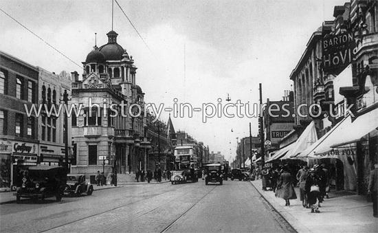 The Town Hall and High Road, Ilford, Essex. c.1930's